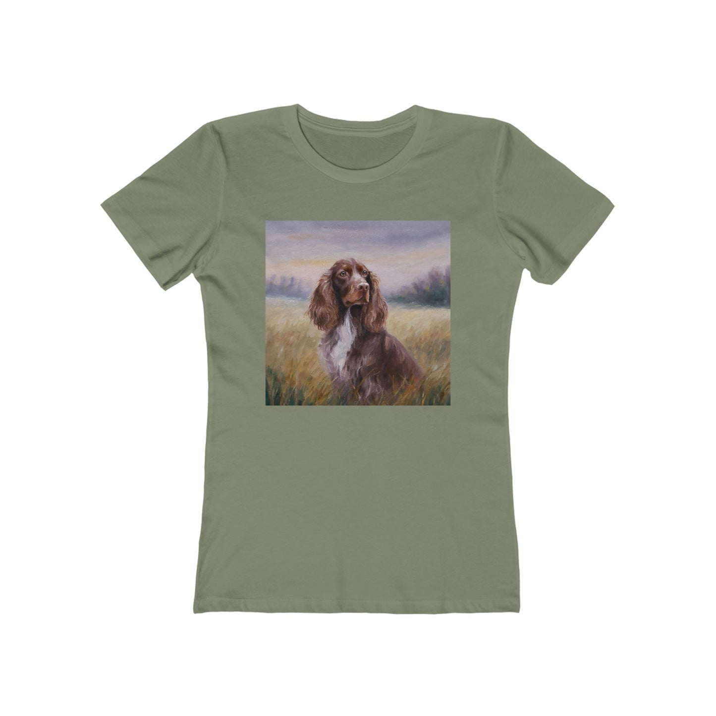 Field Spaniel Women's Slim Fitted Ringspun Cotton Tee