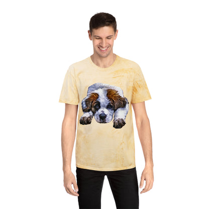 Saint Bernard 'Sontuc' Unisex Cotton Color Blast T-Shirt