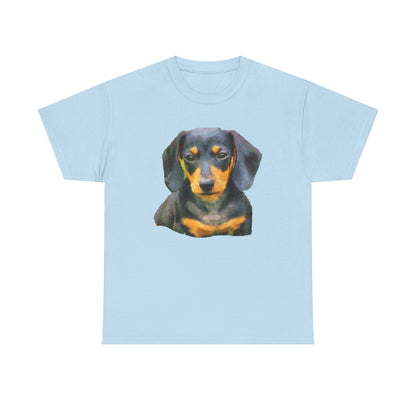 Dachshund Doxie Delight Unisex Heavy Cotton Tee