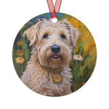 Soft Coated Wheaten Terrier - Christmass Tree Metal Ornaments