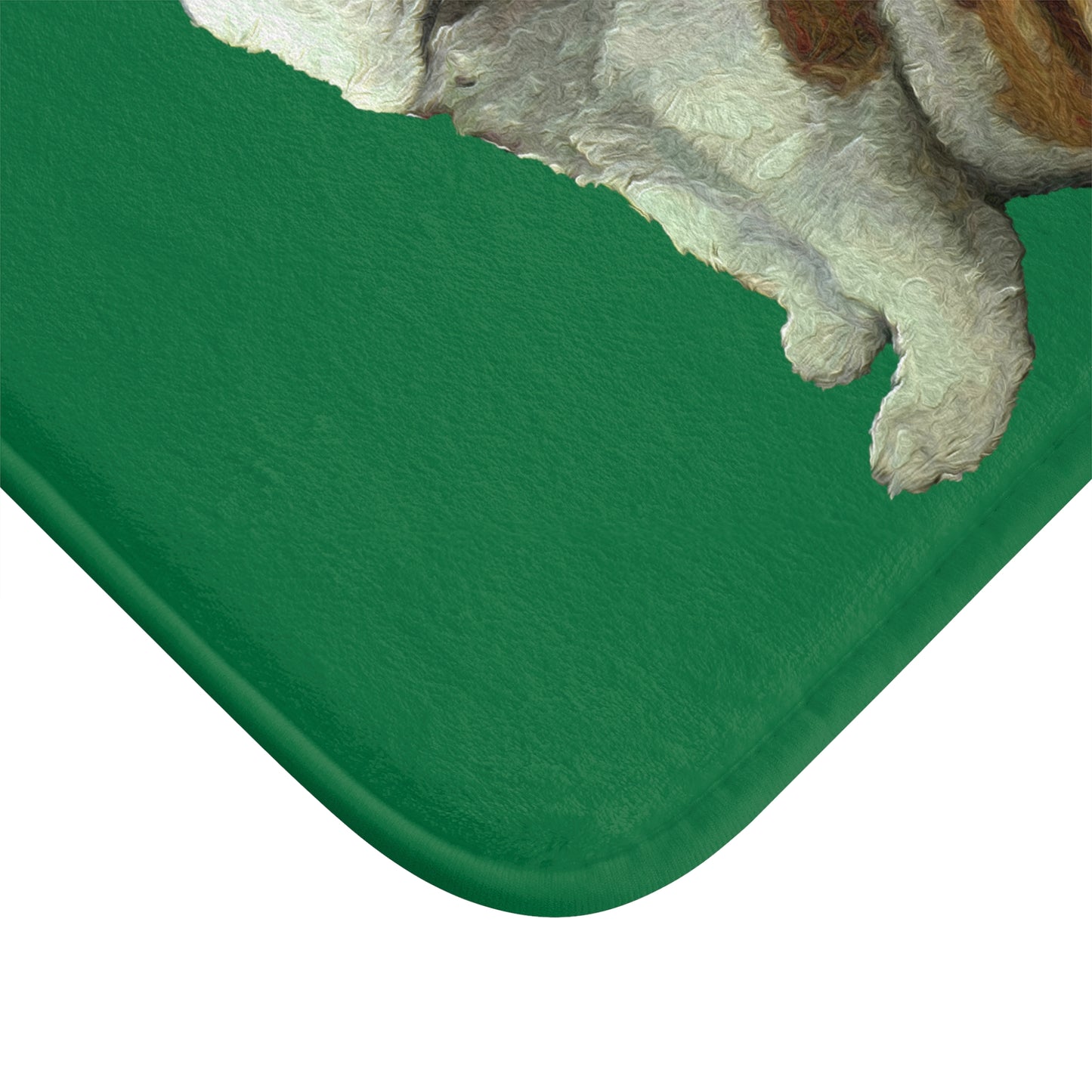 Bugsy the Whimsical English Bulldog Bathroom Rug Mat