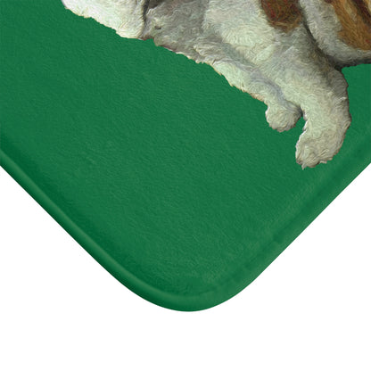 Bugsy the Whimsical English Bulldog Bathroom Rug Mat