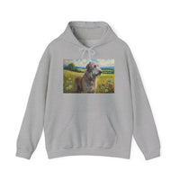 Irish Wolfhound Unisex 50/50 Hooded Sweatshirt