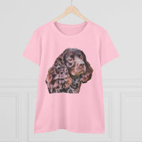 American Water Spaniel Women's Midweight Cotton Tee