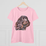 American Water Spaniel Women's Midweight Cotton Tee
