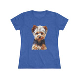 Yorkshire Terrier 'Yorkie' - Lupis Women's Slim Fit Triblend Tee