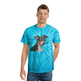Teddy Roosevelt Terrier Tie-Dye Tee in Cyclone