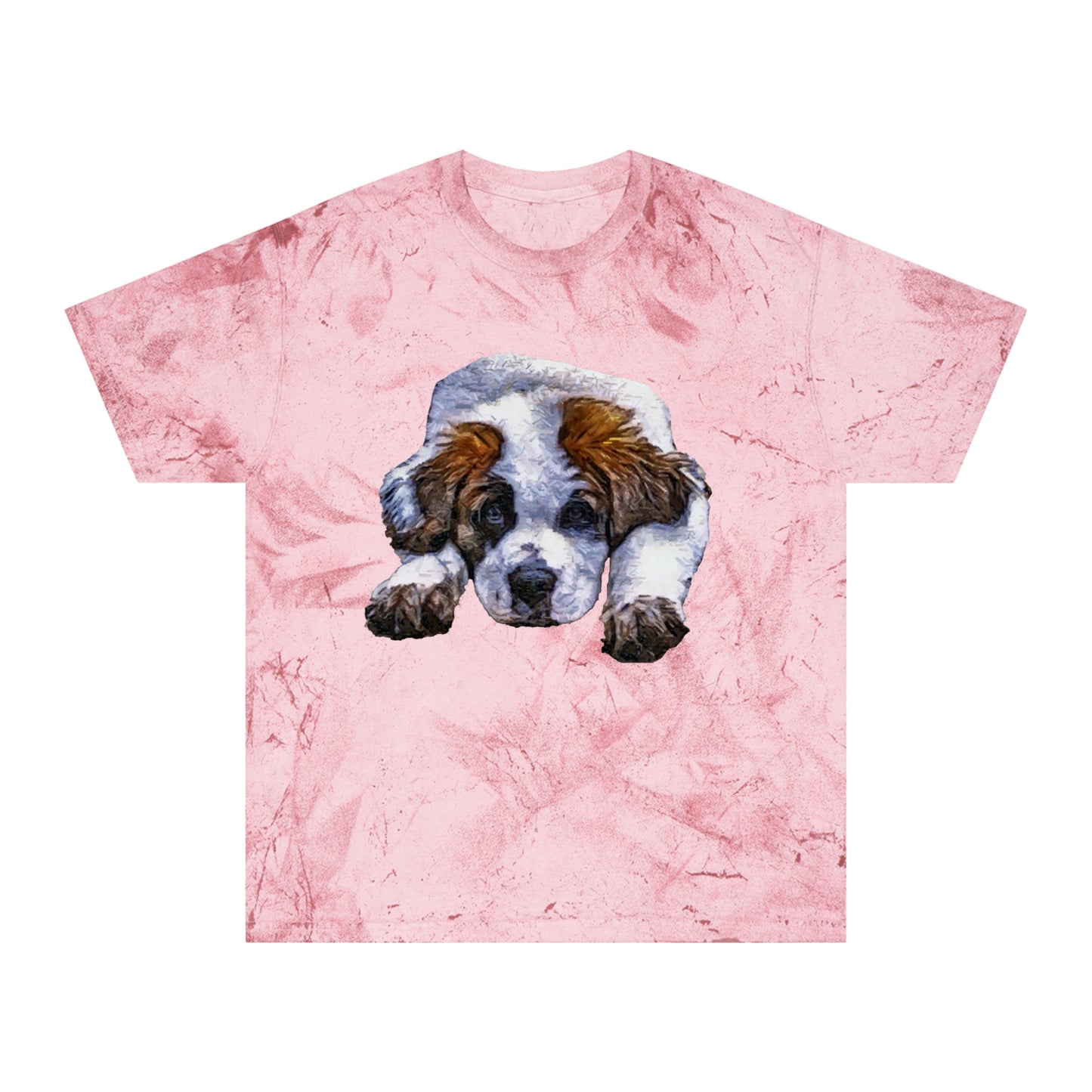 Saint Bernard 'Sontuc' Unisex Cotton  -  Color Blast T-Shirt