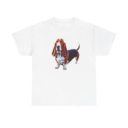 Basset Hound Unisex Heavy Cotton Tee: A Love Letter to Your Scent Hound
