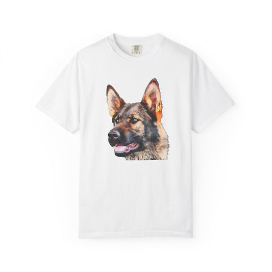 German Shepherd 'Hans' Unisex Relaxed Fit Garment-Dyed T-shirt