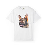 German Shepherd 'Hans' Unisex Relaxed Fit Garment-Dyed T-shirt