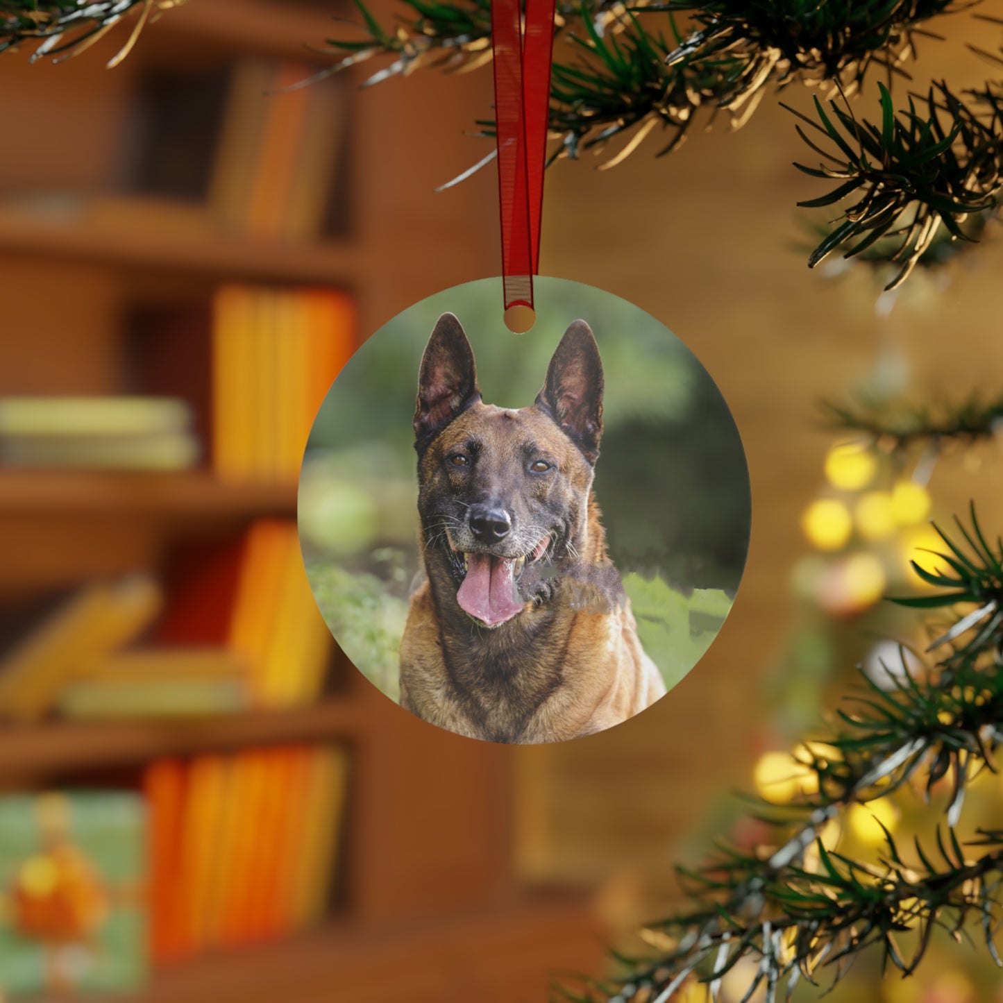 Belgian Malinois Metal Ornament: A Touch of Charm