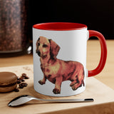 Dachshund 'Simone' Ceramic Accent Coffee Mug, 11oz
