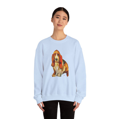 Basset Hound 'Lautrec' Unisex Crewneck Sweatshirt