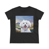 Coton de Tulear Women's Midweight Cotton Tee