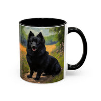 Schipperke  Accent Coffee Mug - 2 sizes  -  Perfect Gift for Dog Lovers