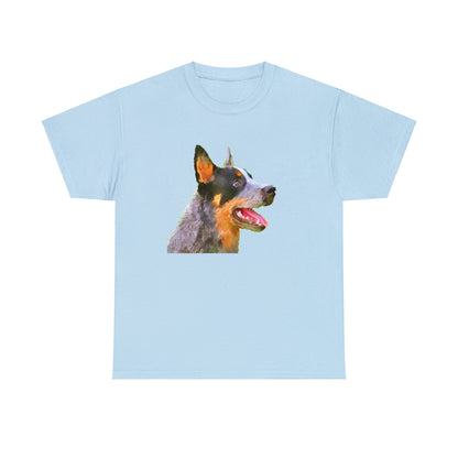 Blue Heeler 'Percy' Unisex Heavy Cotton Tee