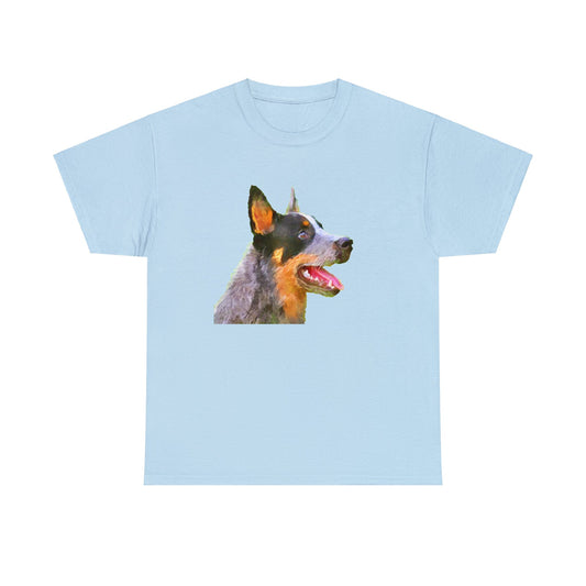 Blue Heeler 'Percy' Unisex Heavy Cotton Tee