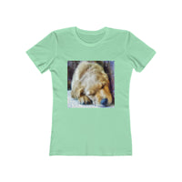 Golden Retriever 'Zuko' Women's Slim Fit T-Shirt