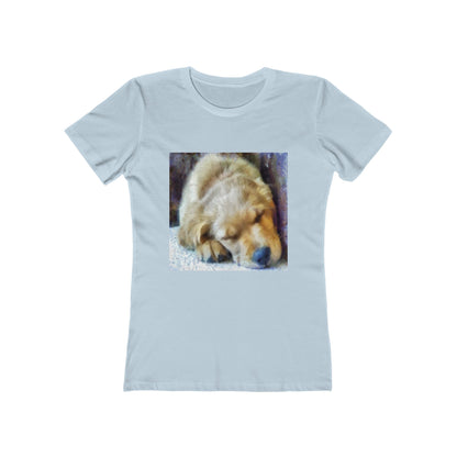 Golden Retriever 'Zuko' Women's Slim Fit T-Shirt
