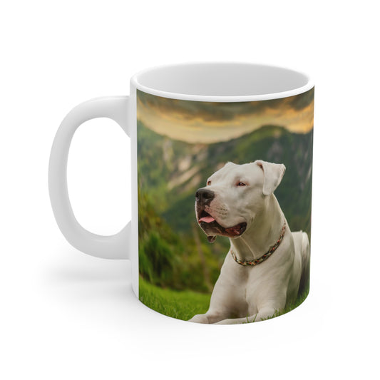 Dogo Argentino Ceramic Mug 11oz