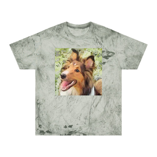 Sheltie 'May' Unisex Cotton -  Color Blast T-Shirt