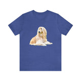 Afghan Hound Unisex Jersey Short Sleeve Tee Heather Red / 3XL