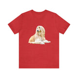 Afghan Hound Unisex Jersey Short Sleeve Tee Heather Red / 3XL