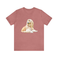 Afghan Hound Unisex Jersey Short Sleeve Tee Heather Red / 3XL