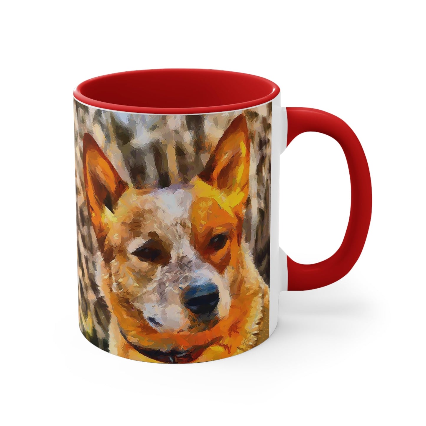 Australian Cattle Dog 'Red Heeler #2' Accent Mug
