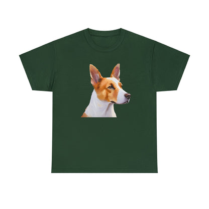 Exquisite Canaan Dog of Israel Fine Art Painting Heavy Cotton Tee
