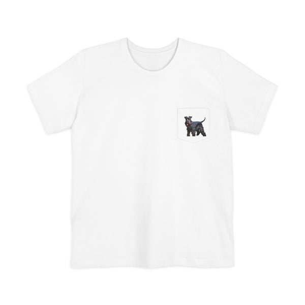 Kerry Blue Terrier Unisex Pocket T-shirt