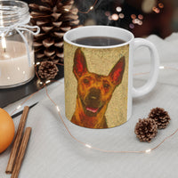 Peruvian Inca Orchid Ceramic Mug 11oz