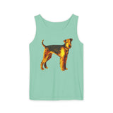 Airedale Terrier Unisex Relaxed Fit Garment-Dyed Tank Top