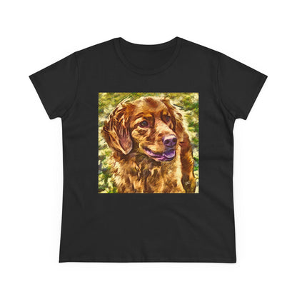 Nova Scotia Duck Tolling Retriever Women's Midweight Cotton Tee