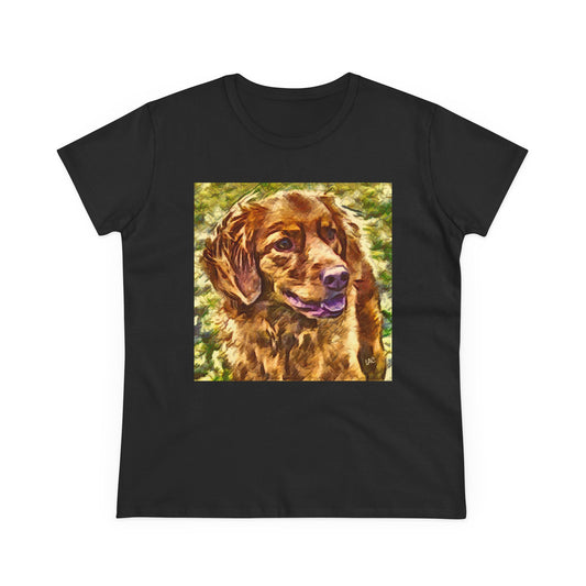 Nova Scotia Duck Tolling Retriever Women's Midweight Cotton Tee