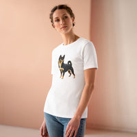 Black & Tan Shiba Inu  -  Women's Relaxed Fit Cotton Tee