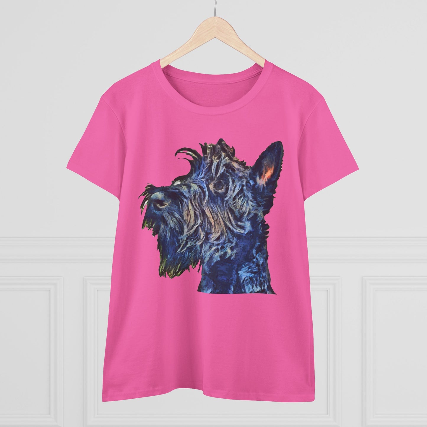Scottish Terrier 'Scottie' Women's Midweight Cotton Tee