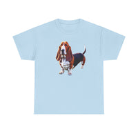 Basset Hound  --  Unisex Heavy Cotton Tee