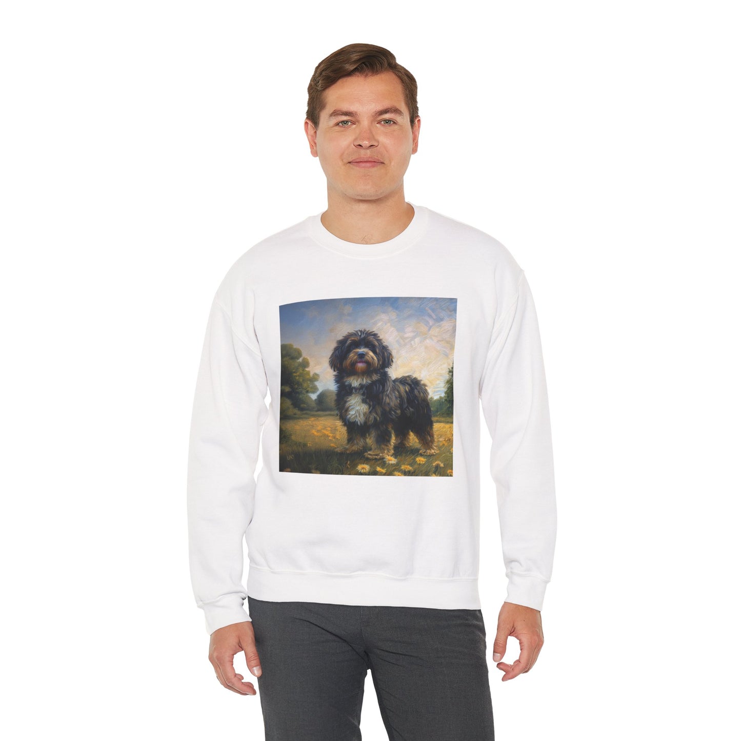 Russian Tsvetnaya Bolonka - Unisex 50/50 Crewneck Sweatshirt