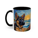 German Shepherd Puppy - Ceramic Accent Coffee Mug  - 2 Sizes