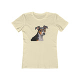 Teddy Roosevelt Terrier Women's Slim Fit Ringspun Cotton Tee