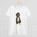 Portuguese Water Dog 'Loco' Women's Midweight Cotton Tee