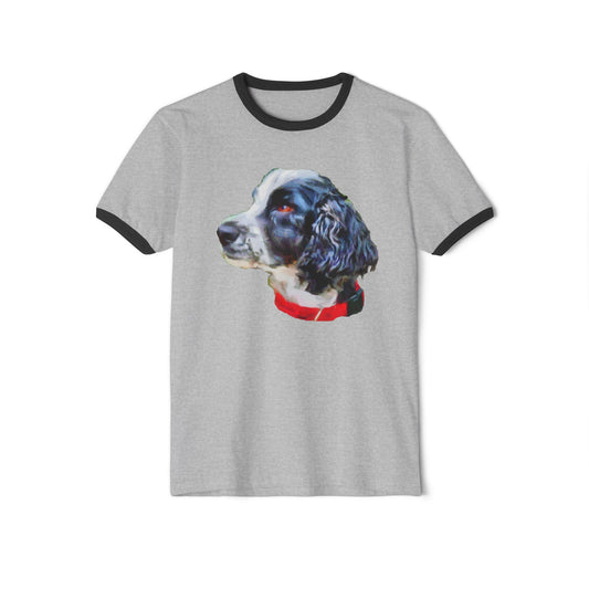 Sophisticated English Cocker Spaniel Cotton Ringer T-Shirt