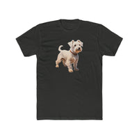 Sealyham Terrier Men's Fitted Cotton Crew Tee