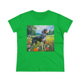 Bluetick Coonhound Women's Midweight Cotton Tee