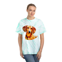 Dachshund 'Daisy' Unisex Cotton Tie-Dye Tee, Cyclone