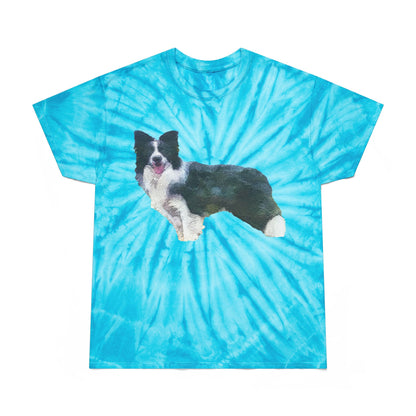 Border Collie '#1' Cyclone Tie-Dye Tee