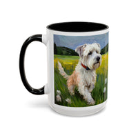 Dandie Terrier - Ceramic Accent Coffee Mug  - 2 Sizes