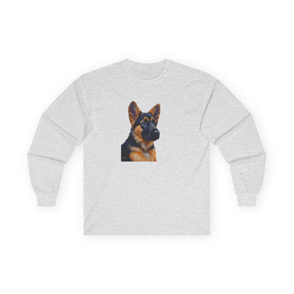 German Shepherd Puppy Classic Cotton Long Sleeve Tee